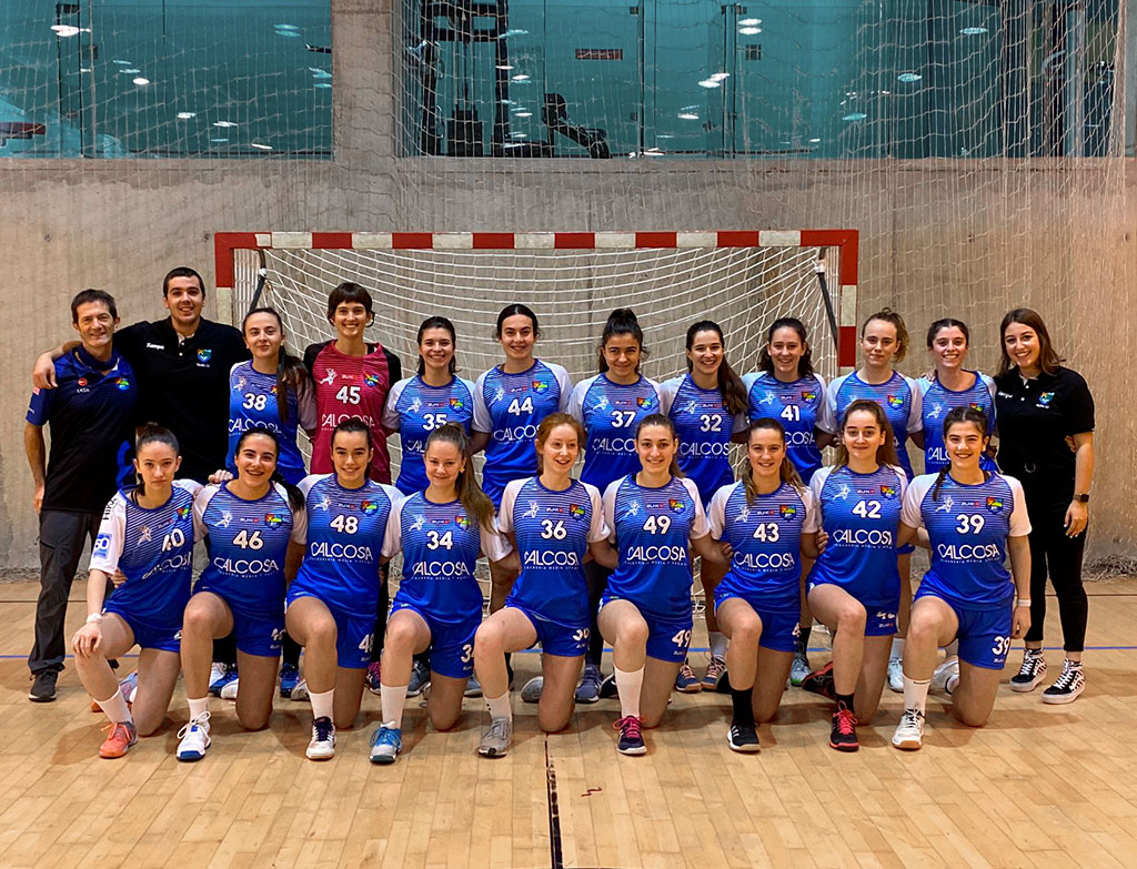 Equipo de balonmano patrocinado por Calcosa